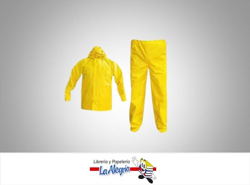 [IMPER03] IMPERMEABLE 2 PZAS TALLA M COLOR AMARILL MARCA LOFRAMA   