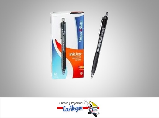 [INKJOY300N] BOLIGRAFO INKJOY 300 NEGRO CON TAPA P/U MARCA PAPER MATE