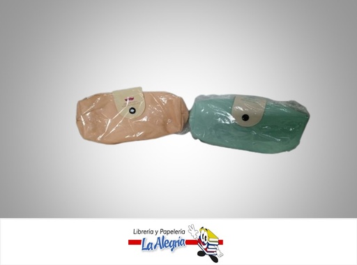 [IQOI93474] CARTUCHERA CON BROCHE 9X19CM 2 COLORES MARCA S/M   