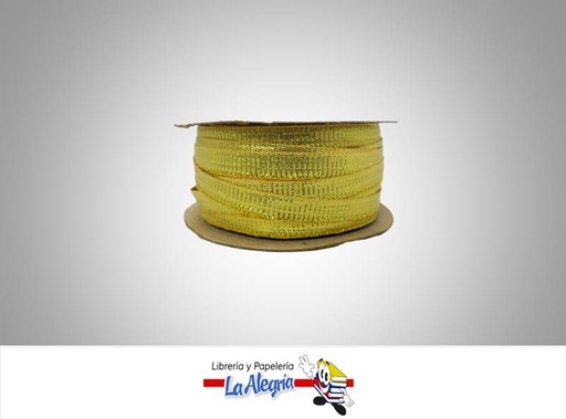 [JM56T2022] CINTA LAUREX 10MM DORADO XMETRO MARCA S/M   