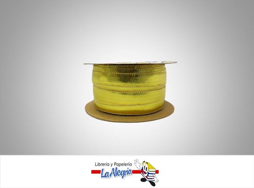 [JM56T3022] CINTA LAUREX 17MM DORADO XMETRO MARCA S/M   