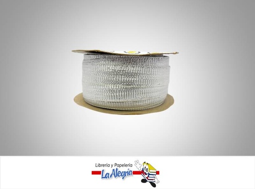 [JM56T3050] CINTA LAUREX 17MM PLATEADO XMETRO MARCA S/M   
