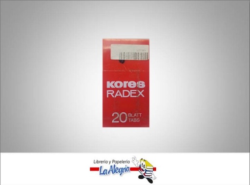 [KR0001] CORRECTOR RADEX 20H 6.5X3CM BLANCO MARCA KORES