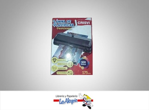 [LAMI24] LAMINA PARA PLASTIFICAR CARNET 55X85 175 MICRAS UND MARCA S/M