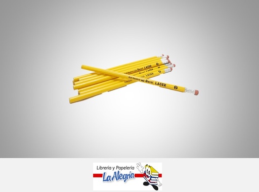 [LAP033] LAPIZ GRAFITO LASER N2 HB UND MARCA BEROL   