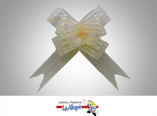 [LCH41004] LAZO MAGICO 50X850MM AMARILL C/TORNA UND MARCA PULL FLOWER RIBBON   