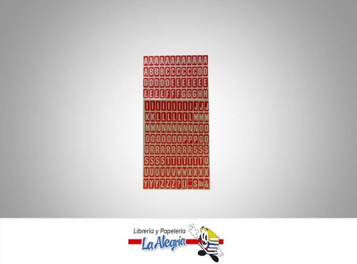 [LE21FR] ETIQUETA LETRAS 2,3X1,1CM BLANCA 144UND MARCA STAR   