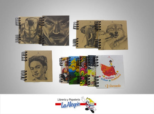 [LEP1003] ECOLIBRETA ESPIRAL 115X145MM MARCA SUEÑO ARTE   
