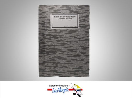 [LIBCON2C100F] LIBRO DE CONTABILIDAD 2 COL 100 FOLIOS MARCA IZALIBRO   