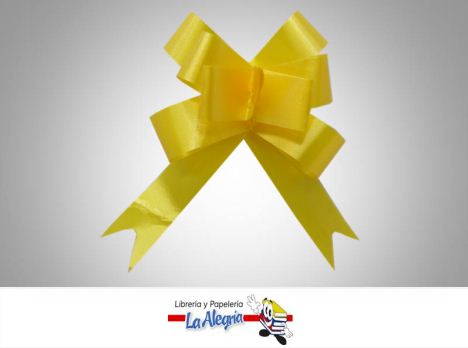 [LMG00002] LAZO MAGICO 15X300MM AMARILLO UND MARCA PULL FLOWER RIBBON   