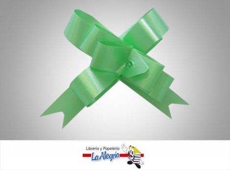 [LMG00074] LAZO MAGICO 15X300MM VERDE MENTA UND MARCA PULL FLOWER RIBBON   