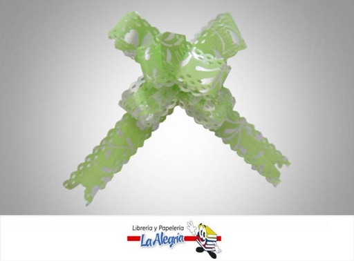 [LMG0010079] LAZO MAGICO 12X250MM VERD PISTA/FLOR UND MARCA S/M   