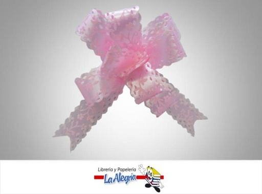 [LMG00111062] LAZO MAGICO 12X250MM ROSADO CLA/FLOR UND MARCA S/M   