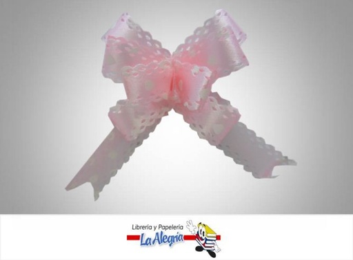 [LMG00116062] LAZO MAGICO 12X250MM ROSADO CL/CORAZ UND MARCA S/M   