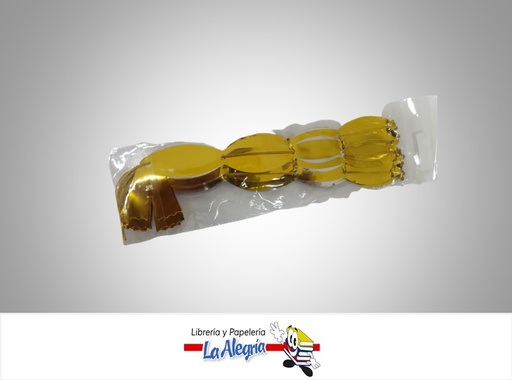 [LMG0029022] LAZO MAGICO METALIZADO 108X484MM DORADO UND MARCA S/M
