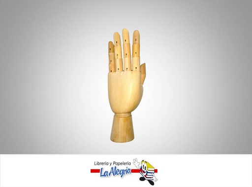 [MANODERECHA] MANIQUI MANO DERECHA MADERA 7'' UND MARCA S/M   