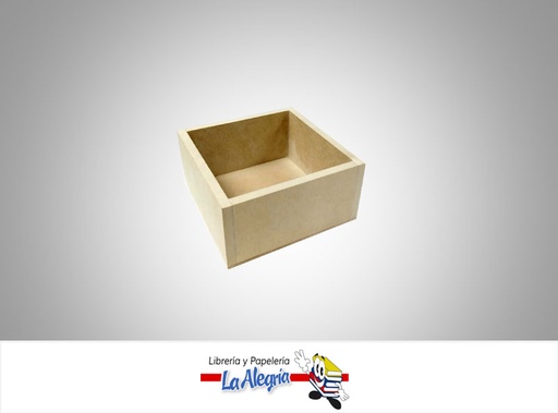 [MCACX31] CAJA CUADRADA 15X15X6 CM MDF UND MARCA S/M   