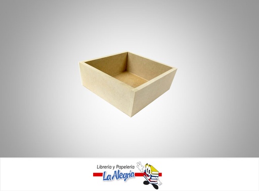 [MCACX32] CAJA CUADRADA MDF 17,5X17,5X7 CM UND MARCA S/M   