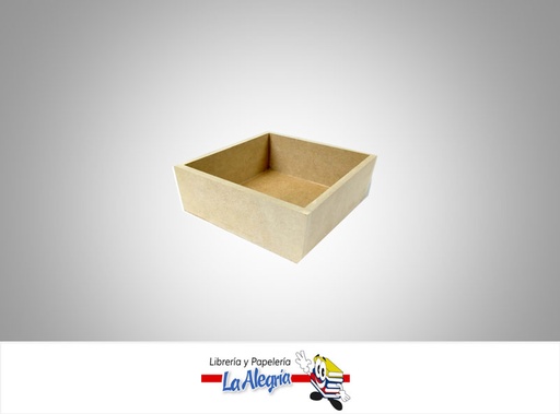 [MCACX33] CAJA CUADRADA MDF 20X20X8 CM UND MARCA S/M   