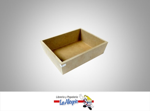[MCARX33] CAJA RECTANGULAR MDF 25X20X8 CM UND MARCA S/M   