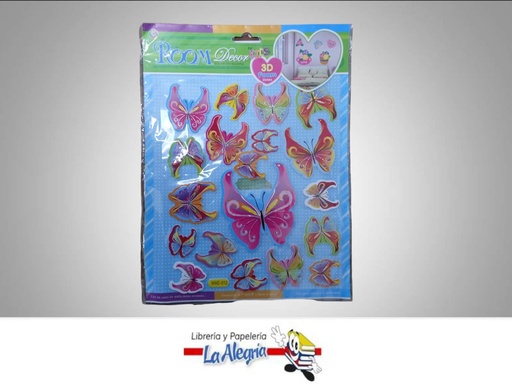 [ME166] STICKERS MARIPOSAS ALTO RELIEVE 3D FOAM MARCA MX   