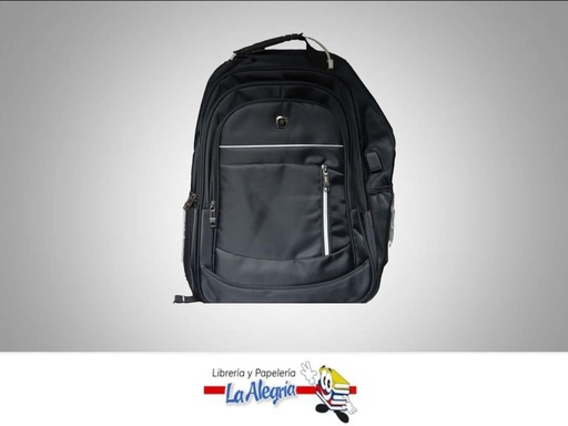 [MO1125] MORRAL PORTA LAPTOP 11-25 CON USB NEGRO MARCA TAILAISI