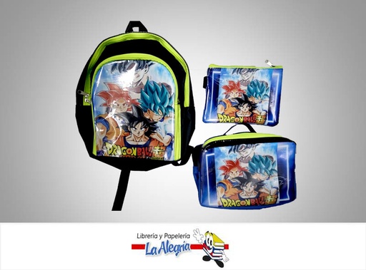 [MORRALKIT] MORRAL ESCOLAR 3 PZ DISENO VARIADO MARCA S/M   