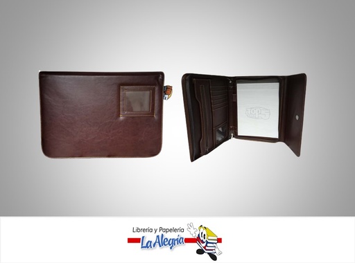 [MQ119] CARPETA EJECUTIVA OFICIO MARRON UND MARCA TOP FIVE   