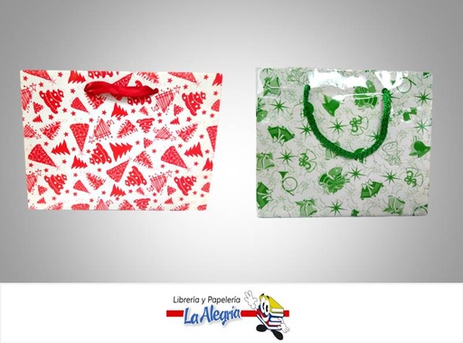 [NBP05] BOLSA DE REGALO 15,1X18,3 D/NAVIDAD MARCA S/M   