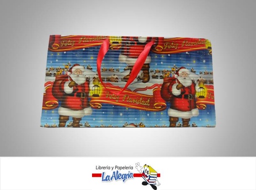 [NBR48] BOLSA DE REGALO CORRUG 14,5X30 D/NAVIDAD MARCA S/M   