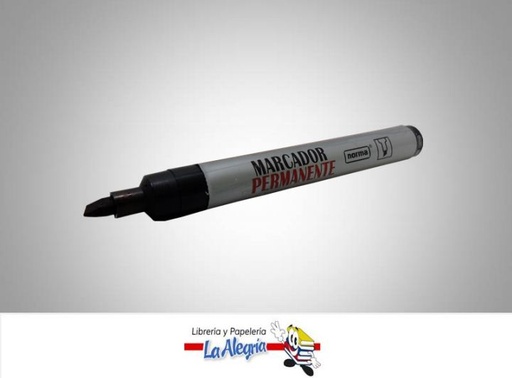 [NORMA10] MARCADOR PERMANENTE PTA/CUADRADA NEGRO U MARCA NORMA   