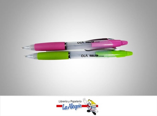[OLA05] PORTAMINA 0,5MM OLA 2 COLOR UND MARCA SOLITA   