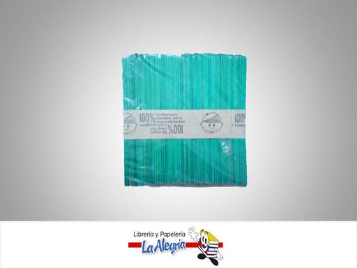 [P09] PALETA MADERA 130X10XMM VERDE 50UND MARCA S/M   