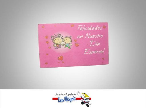 [P1J003] TARJETA DE REGALO 9,2X5,7CM VARIADA UND MARCA S/M   