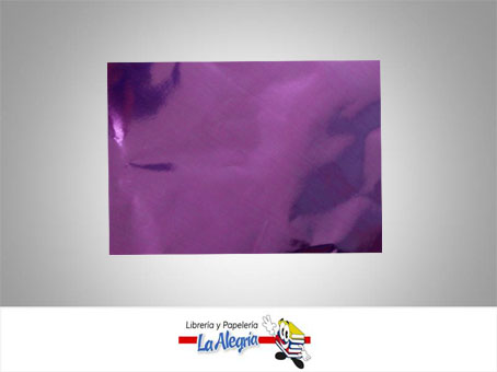 [PAPEL18] PAPEL DE REGALO METAL 66X50 CM MORADO UN MARCA S/M   