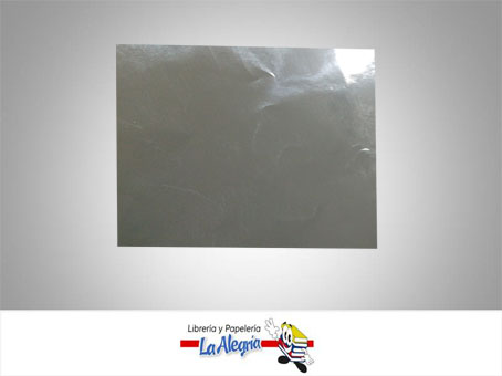 [PAPEL19] PAPEL DE REGALO METAL 66X50 CM PLATA UND MARCA S/M   