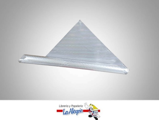 [PAPELGWP02] PAPEL DE REGALO PUNTO 50X70 PLATA UND MARCA POINTER   