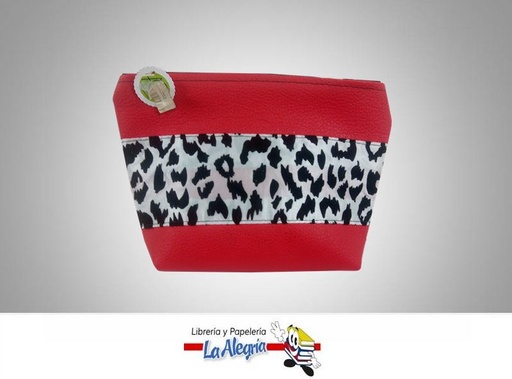 [PC003] PORTA COSMETICOS S/CUERO 19X14CM ROJO MARCA ADRIESDESIGN   