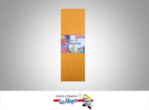 [PC042] PAPEL CREPE 50X200 CM NARANJA ESTAND UND MARCA CRISVI   