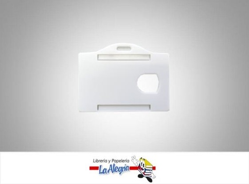 [PCAH010] PORTA CARNET HORIZONTAL BLANCO UND MARCA S/M   