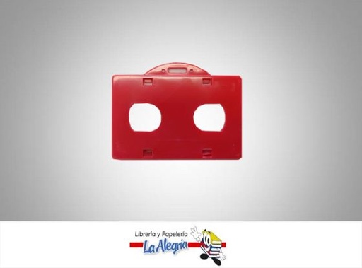 [PCAH025] PORTA CARNET HORIZONTAL ROJO UND MARCA S/M   