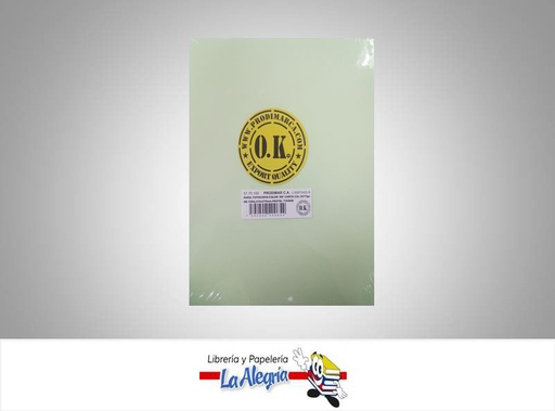 [PCART14] PAPEL CARTA CAL 20/75GR VERDE PASTEL UND MARCA OK