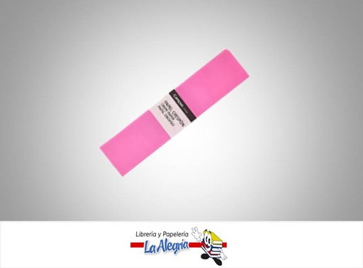 [PCREPE007] PAPEL CREPE 50X200 CM ROSADO CLARO UND MARCA OFFICE PRO   