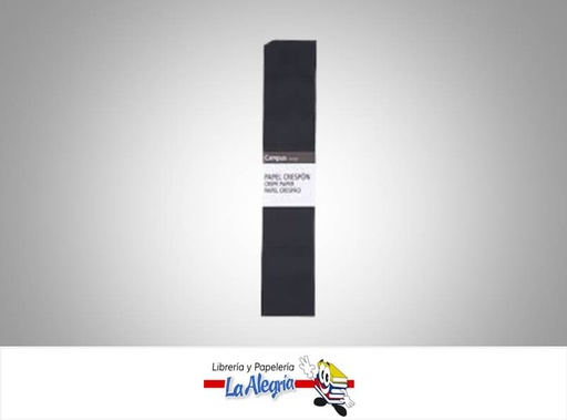[PCREPE010] PAPEL CREPE 50X200 CM NEGRO UND MARCA OFFICE PRO   