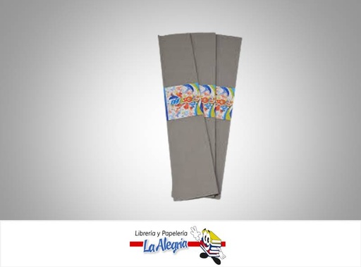 [PCREPE020] PAPEL CREPE 50X200 CM GRIS UND MARCA OFFICE PRO   