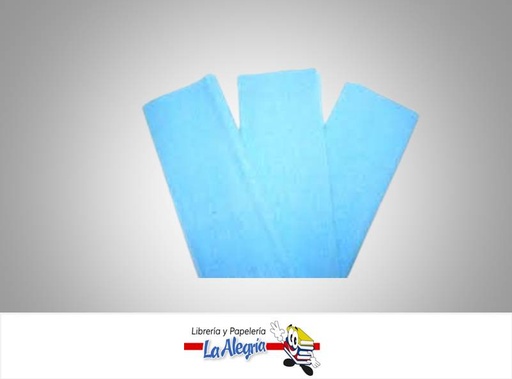 [PCREPE021] PAPEL CREPE 50X200 CM AZUL BEBE UND MARCA OFFICE PRO   