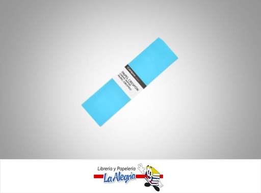 [PCREPE022] PAPEL CREPE 50X200 CM AZUL CELESTE UND MARCA OFFICE PRO   