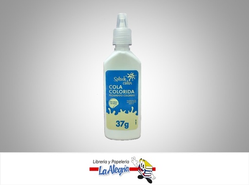 [PEGACOLOR] PEGA COLORIDA 37 G BLANCO UND MARCA SPLASH COLOR   