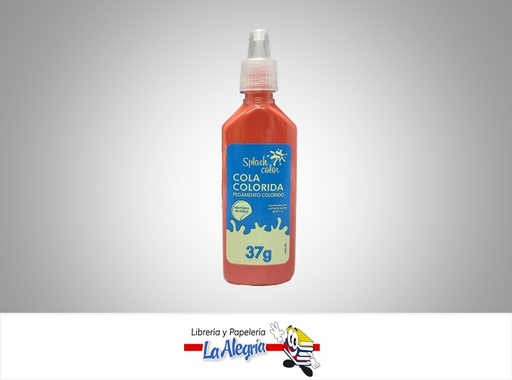 [PEGACOLOR025] PEGA COLORIDA 37G ROJO UND MARCA SPLASH COLOR   