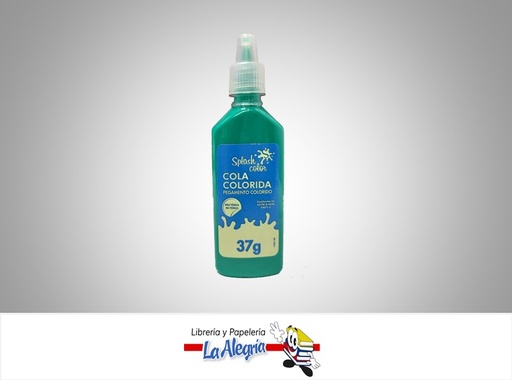 [PEGACOLOR034] PEGA COLORIDA 37GR VERDE UND MARCA SPLASH COLOR   